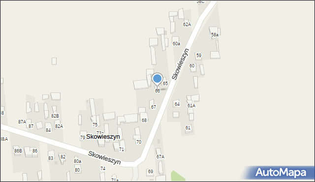 Skowieszyn, Skowieszyn, 66, mapa Skowieszyn