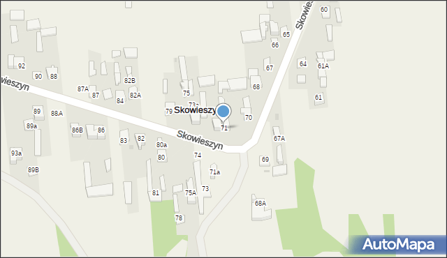 Skowieszyn, Skowieszyn, 71, mapa Skowieszyn