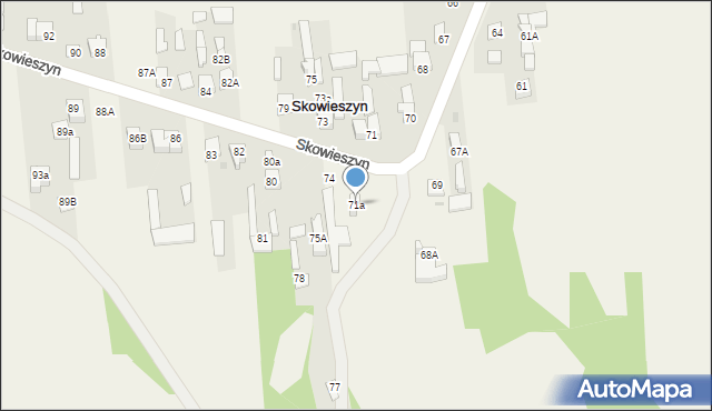 Skowieszyn, Skowieszyn, 71a, mapa Skowieszyn