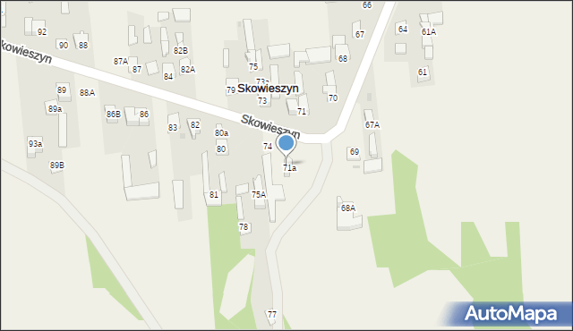 Skowieszyn, Skowieszyn, 72A, mapa Skowieszyn