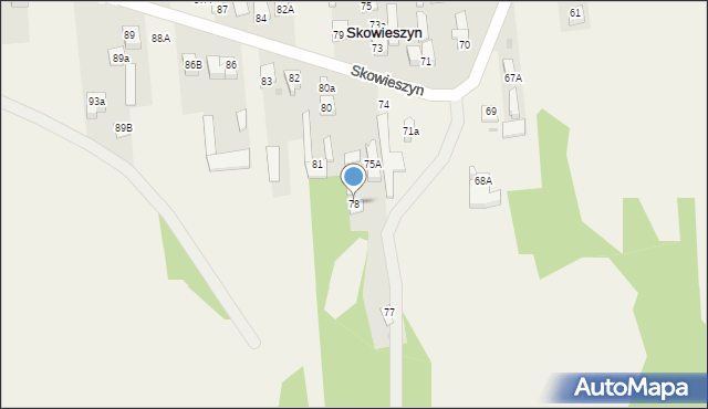 Skowieszyn, Skowieszyn, 78, mapa Skowieszyn