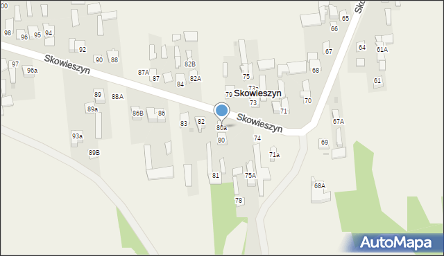 Skowieszyn, Skowieszyn, 80a, mapa Skowieszyn