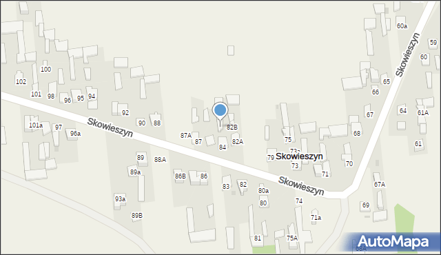 Skowieszyn, Skowieszyn, 84a, mapa Skowieszyn