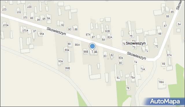 Skowieszyn, Skowieszyn, 86a, mapa Skowieszyn