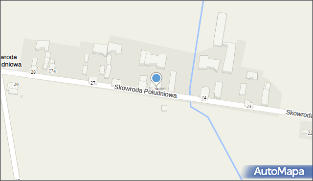 Skowroda Południowa, Skowroda Południowa, 25, mapa Skowroda Południowa