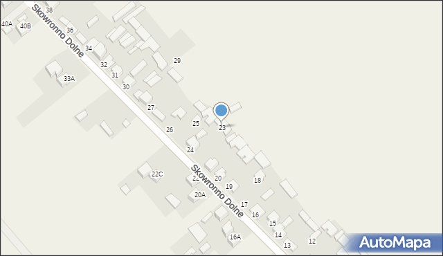Skowronno Dolne, Skowronno Dolne, 23, mapa Skowronno Dolne