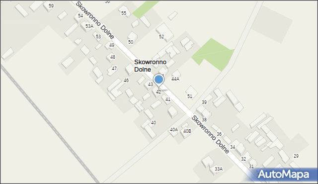 Skowronno Dolne, Skowronno Dolne, 42, mapa Skowronno Dolne