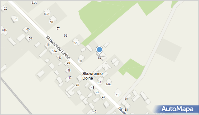 Skowronno Dolne, Skowronno Dolne, 52, mapa Skowronno Dolne