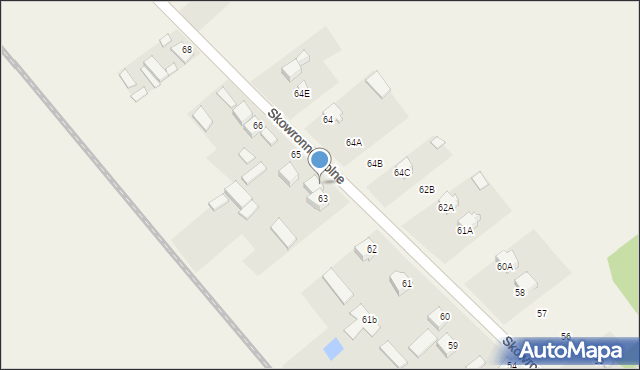 Skowronno Dolne, Skowronno Dolne, 63A, mapa Skowronno Dolne