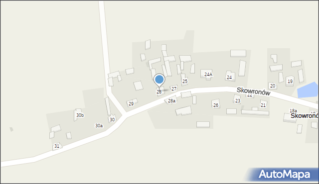 Skowronów, Skowronów, 28, mapa Skowronów