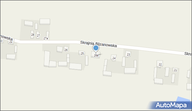 Skrajnia Blizanowska, Skrajnia Blizanowska, 24a, mapa Skrajnia Blizanowska