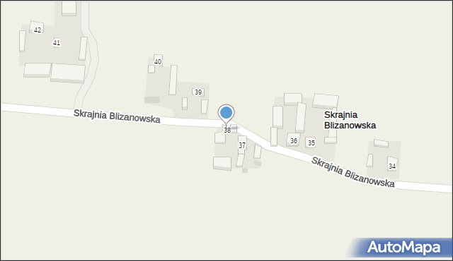 Skrajnia Blizanowska, Skrajnia Blizanowska, 38, mapa Skrajnia Blizanowska