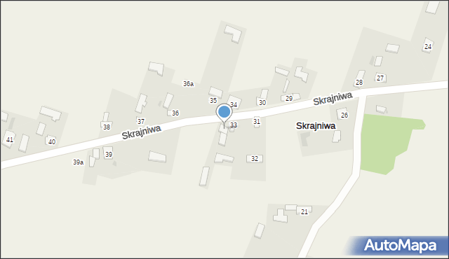 Skrajniwa, Skrajniwa, 33A, mapa Skrajniwa