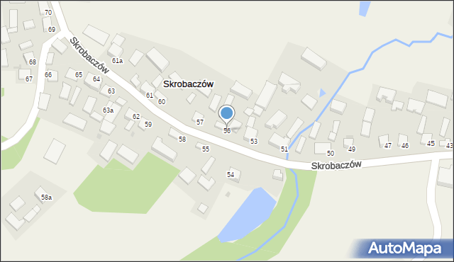 Skrobaczów, Skrobaczów, 56, mapa Skrobaczów