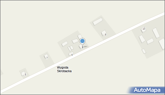 Skrobaczów, Skrobaczów, 8, mapa Skrobaczów