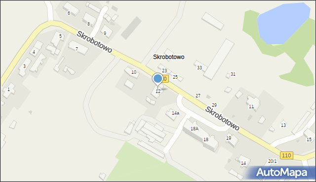 Skrobotowo, Skrobotowo, 12, mapa Skrobotowo