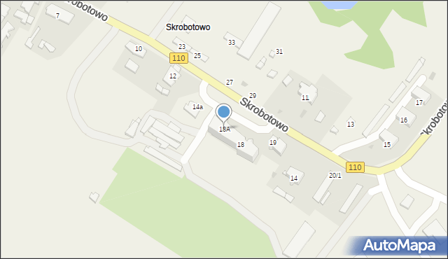 Skrobotowo, Skrobotowo, 18A, mapa Skrobotowo