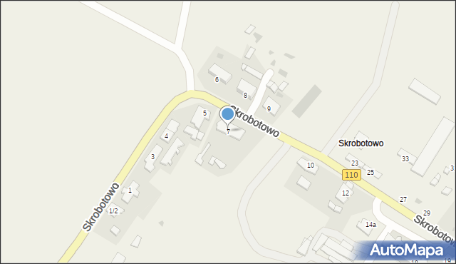 Skrobotowo, Skrobotowo, 7, mapa Skrobotowo