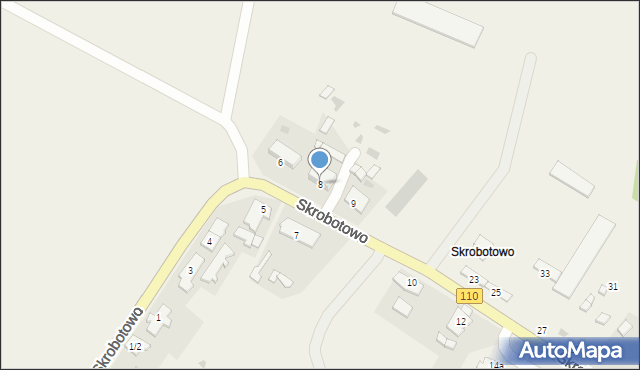 Skrobotowo, Skrobotowo, 8, mapa Skrobotowo