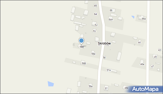 Skrobów, Skrobów, 58B, mapa Skrobów