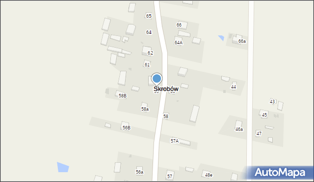 Skrobów, Skrobów, 59, mapa Skrobów