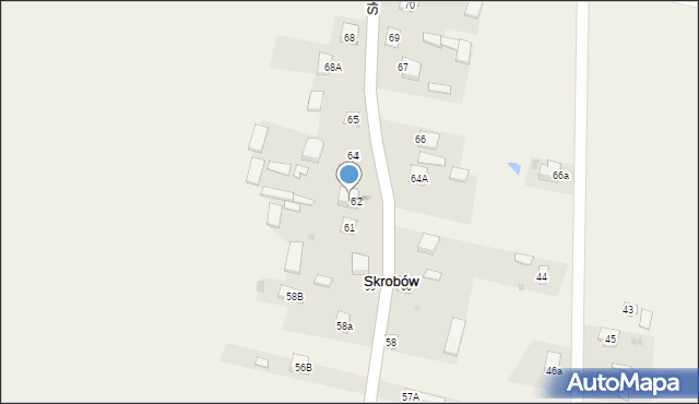 Skrobów, Skrobów, 63, mapa Skrobów