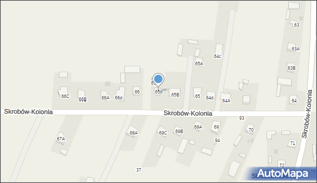 Skrobów-Kolonia, Skrobów-Kolonia, 65d, mapa Skrobów-Kolonia