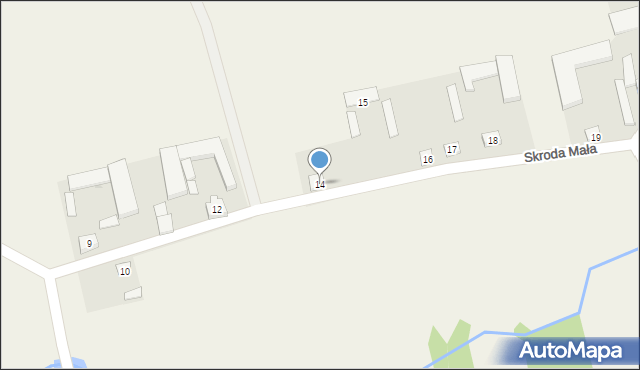 Skroda Mała, Skroda Mała, 14, mapa Skroda Mała