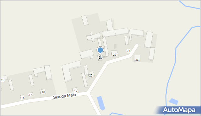 Skroda Mała, Skroda Mała, 21, mapa Skroda Mała