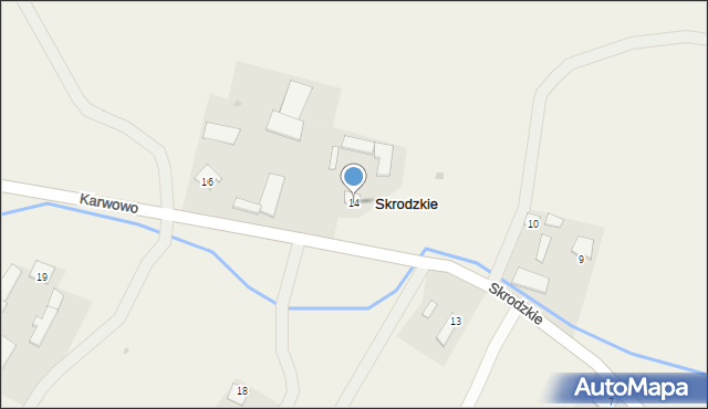 Skrodzkie, Skrodzkie, 15, mapa Skrodzkie