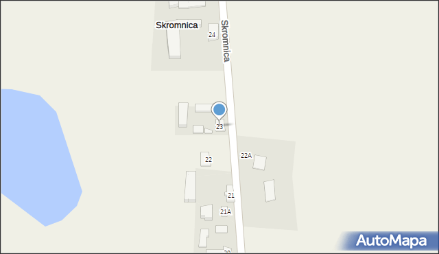 Skromnica, Skromnica, 23, mapa Skromnica