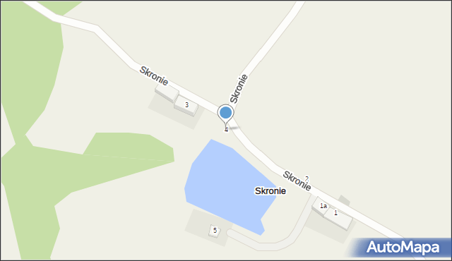 Skronie, Skronie, 4, mapa Skronie