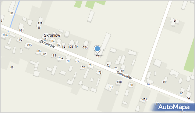 Skroniów, Skroniów, 75, mapa Skroniów