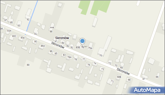 Skroniów, Skroniów, 79, mapa Skroniów