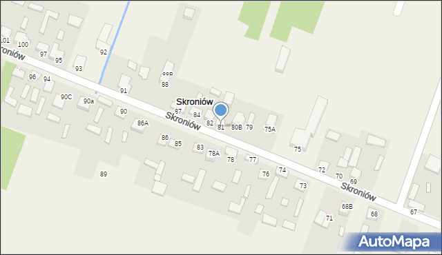 Skroniów, Skroniów, 81, mapa Skroniów