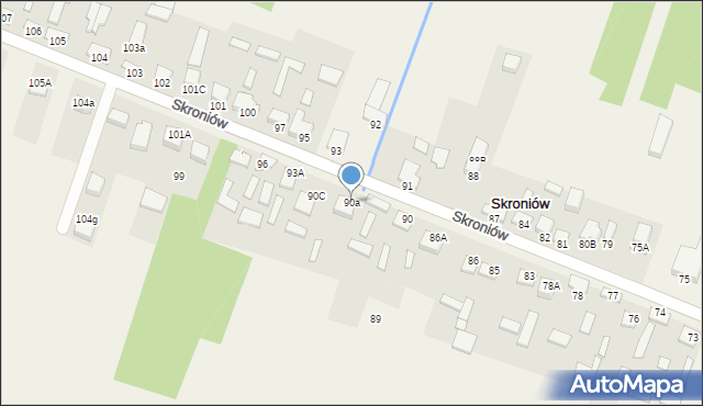 Skroniów, Skroniów, 90a, mapa Skroniów