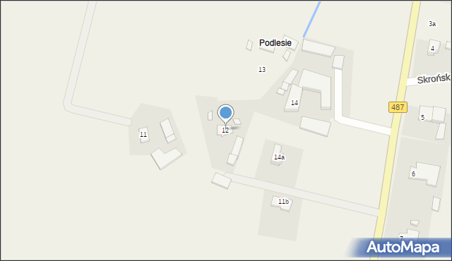 Skrońsko, Skrońsko, 12, mapa Skrońsko
