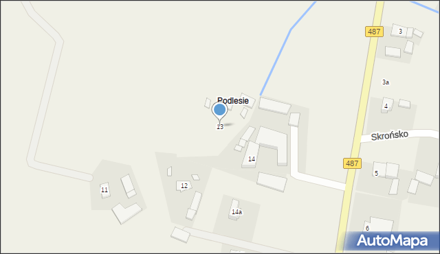 Skrońsko, Skrońsko, 13, mapa Skrońsko