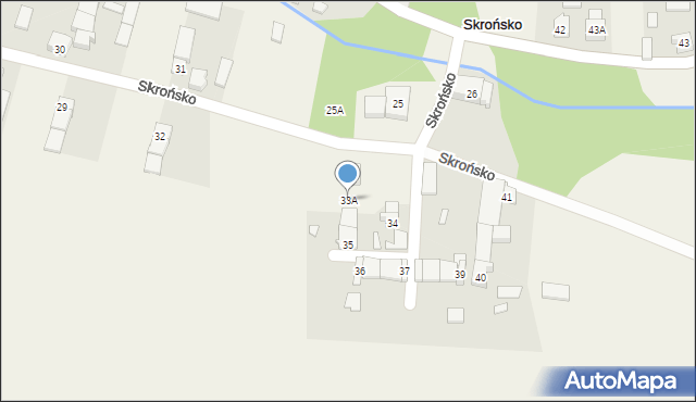 Skrońsko, Skrońsko, 33A, mapa Skrońsko