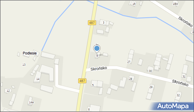 Skrońsko, Skrońsko, 4, mapa Skrońsko