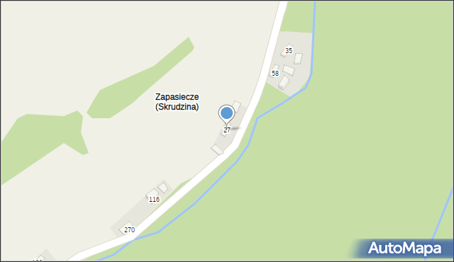 Skrudzina, Skrudzina, 27, mapa Skrudzina