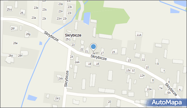 Skrybicze, Skrybicze, 18, mapa Skrybicze