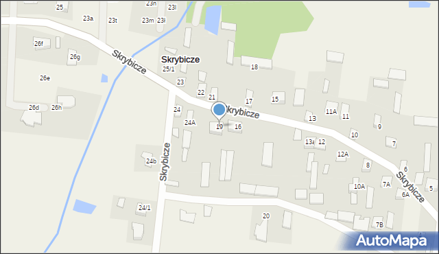 Skrybicze, Skrybicze, 19, mapa Skrybicze