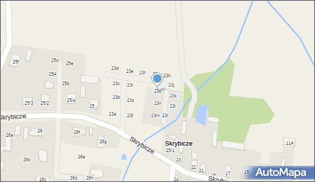 Skrybicze, Skrybicze, 23p, mapa Skrybicze