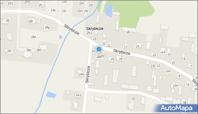 Skrybicze, Skrybicze, 24A, mapa Skrybicze