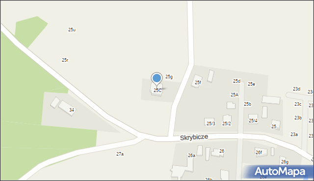 Skrybicze, Skrybicze, 25C, mapa Skrybicze