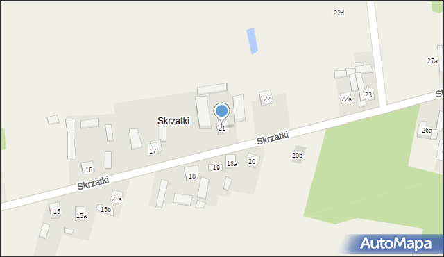 Skrzatki, Skrzatki, 21, mapa Skrzatki