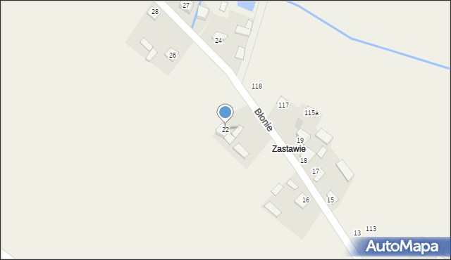 Skrzelczyce, Skrzelczyce, 116, mapa Skrzelczyce
