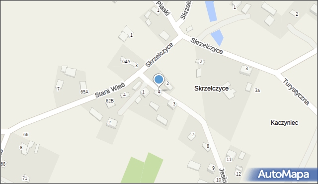 Skrzelczyce, Skrzelczyce, 61, mapa Skrzelczyce