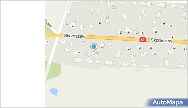 Skrzeszew, Skrzeszew, 18, mapa Skrzeszew